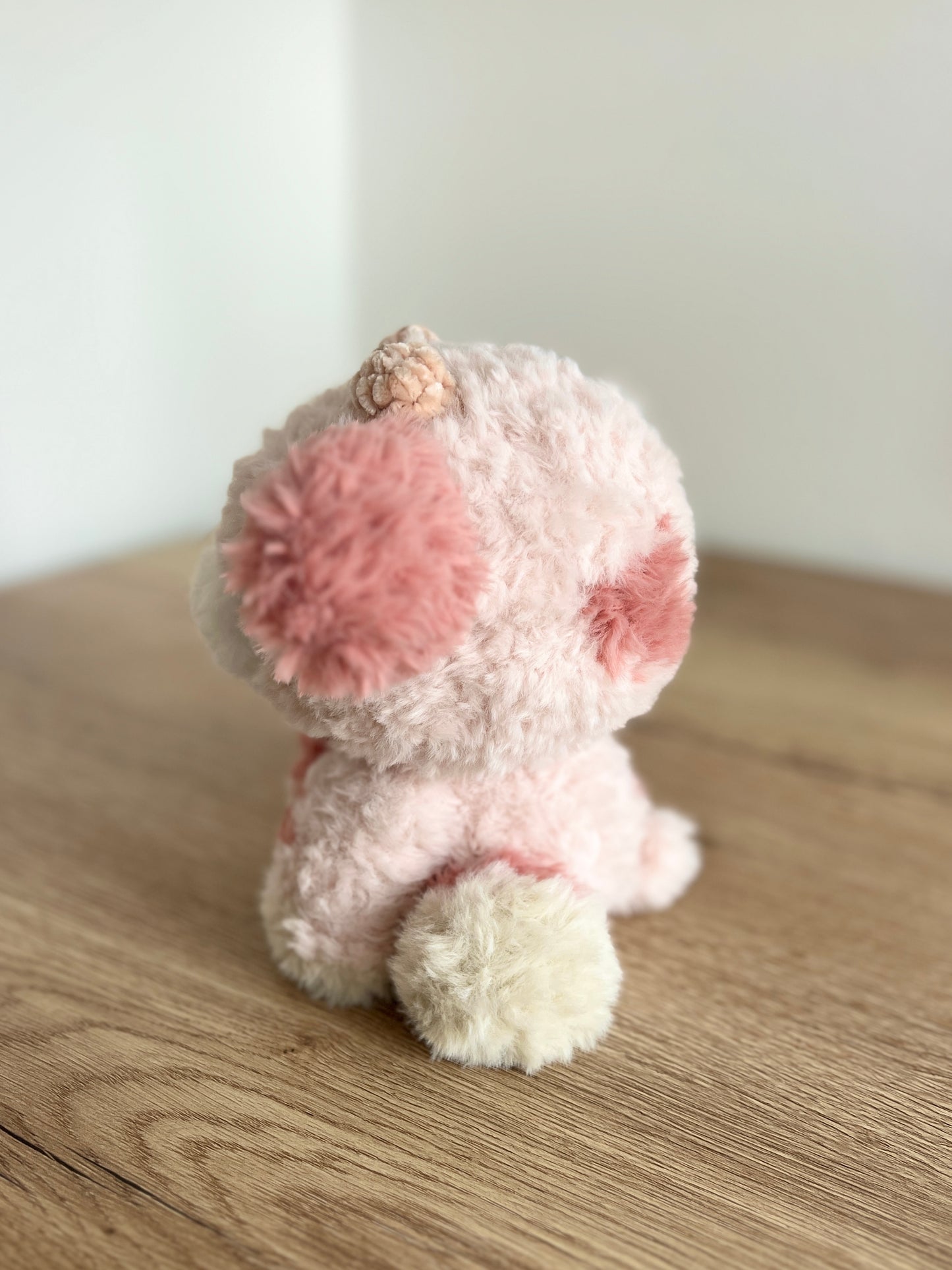 Sitting Fluffy Cow - Pink (30cm / 11inch)