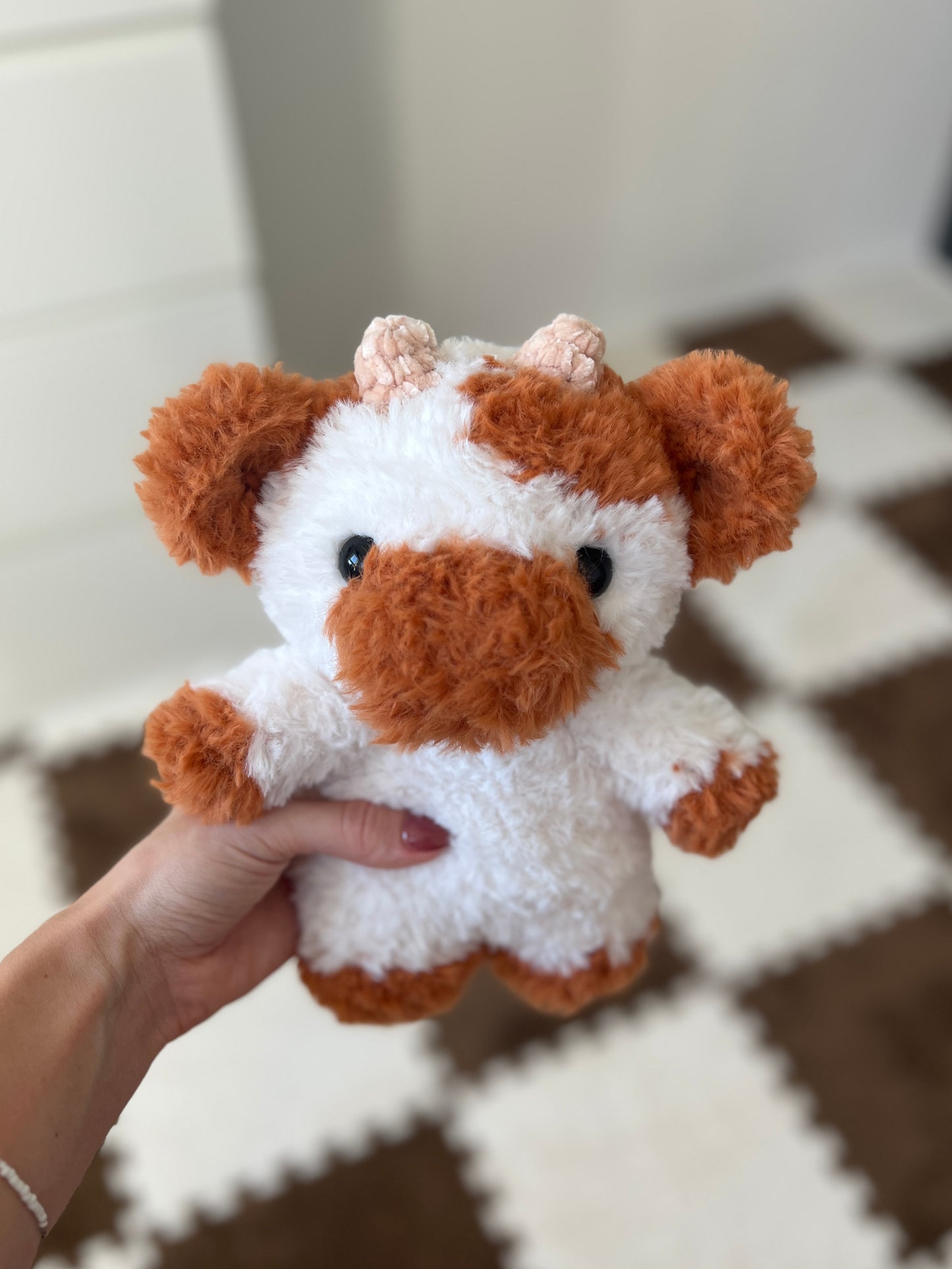 Fluffy Cow - Brown (30cm / 11inch)