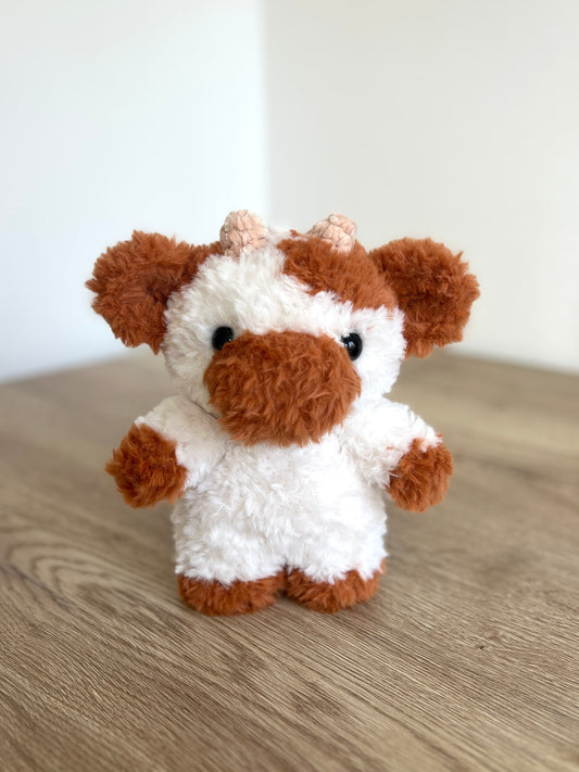 Fluffy Cow - Brown (30cm / 11inch)